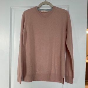 Tory Burch Pale Pink 100% Cashmere Luxury Minimalist Sweater